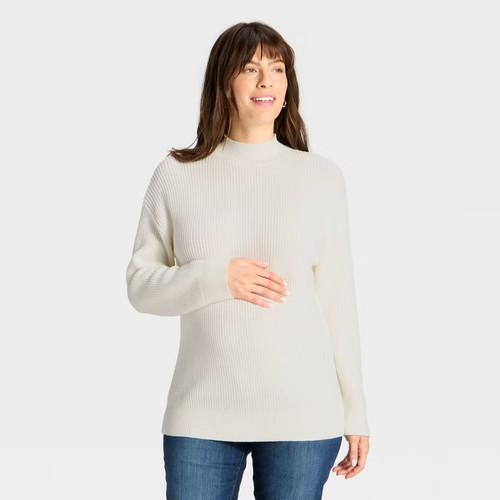 Mock turtleneck tunic - mock,
